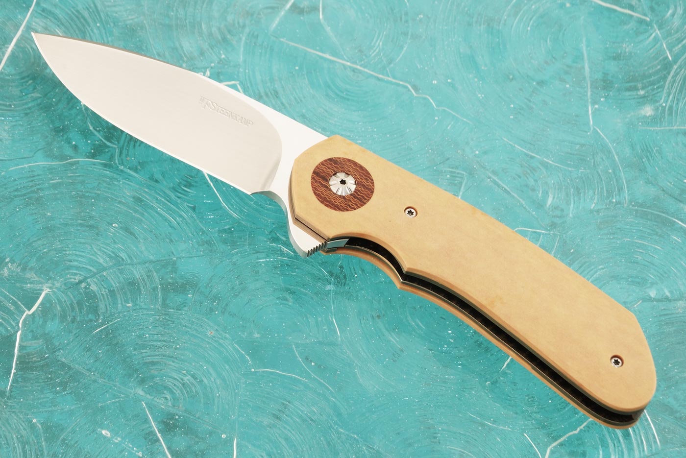 Nomad Jr. Flipper with Richlite and Crosscut Micarta (IKBS)