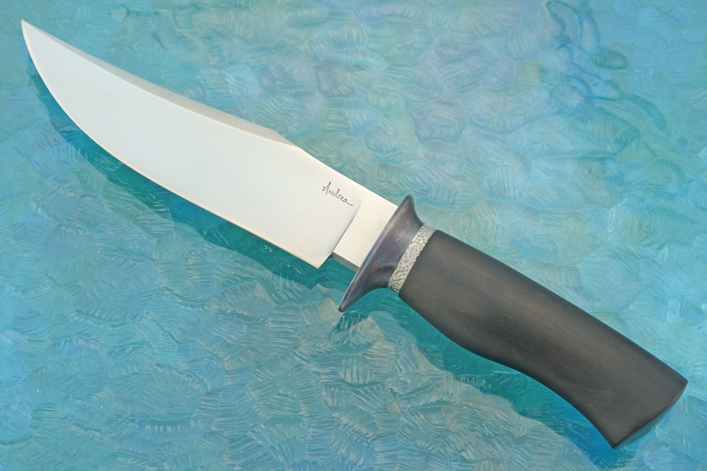 Clip Point Bowie with African Blackwood - <i>Journeyman Smith Test Knife</i>