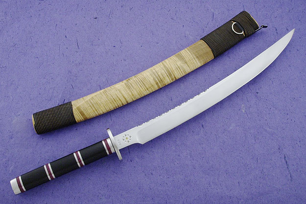 African Blackwood Katana Style Short Sword