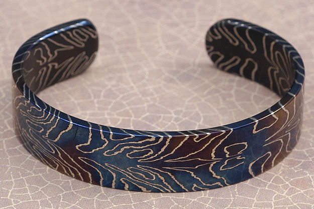 Blued Damascus Bracelet