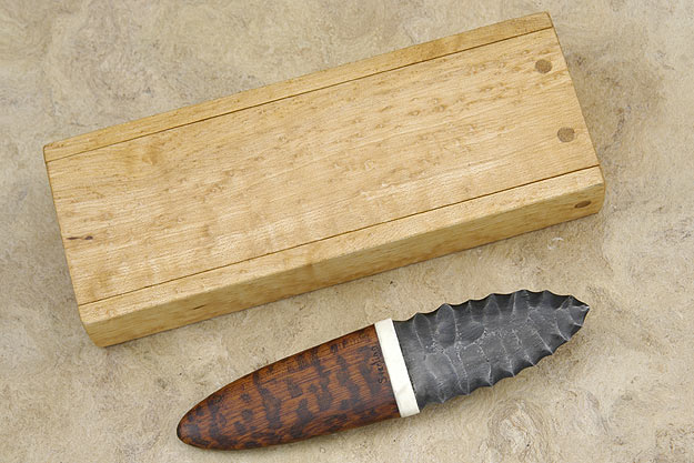 Knapped Steel Snakewood Dagger