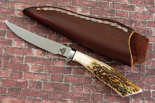 Bird & Trout Knife with Stag
