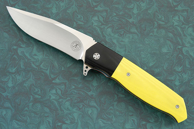 L36 IKBS Flipper with Yellow G10 and Micarta