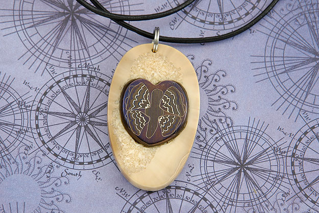 Butterfly Ivory Pendent