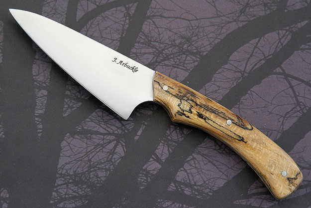 Chef's Utility Knife (4 in) with Spalted Sycamore