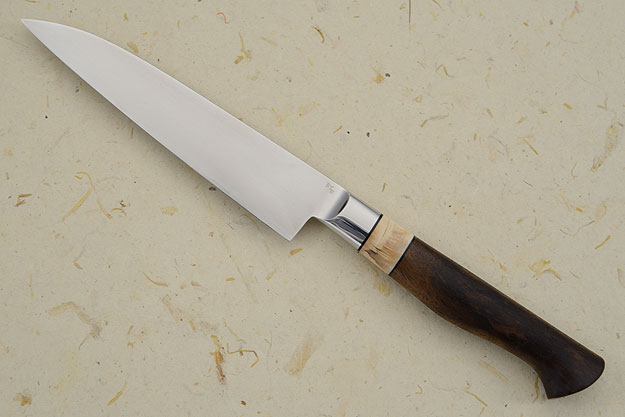 Utility Knife with Walnut and Mammoth Ivory (5-3/4 in)