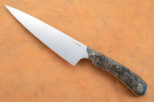 Chef's Knife with Buckeye Burl (7-1/4 in)