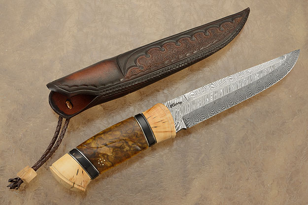 Hunter with Spalted Elm and Mammoth Ivory