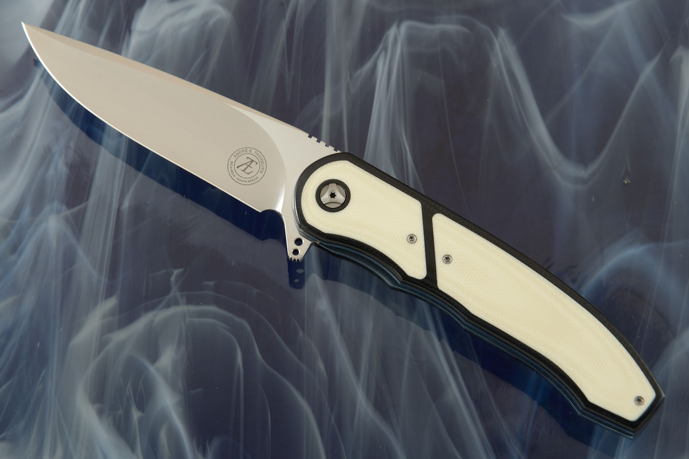 L48 Interframe Flipper with Black and Ivory G-10 (IKBS)