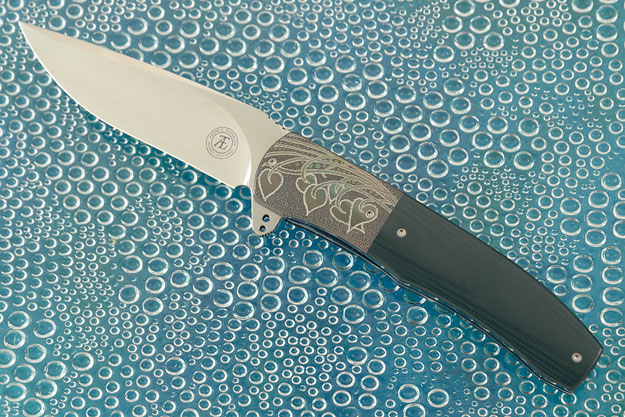 L45 Flipper with Forest Green G10 and Zirconium (Ceramic IKBS)