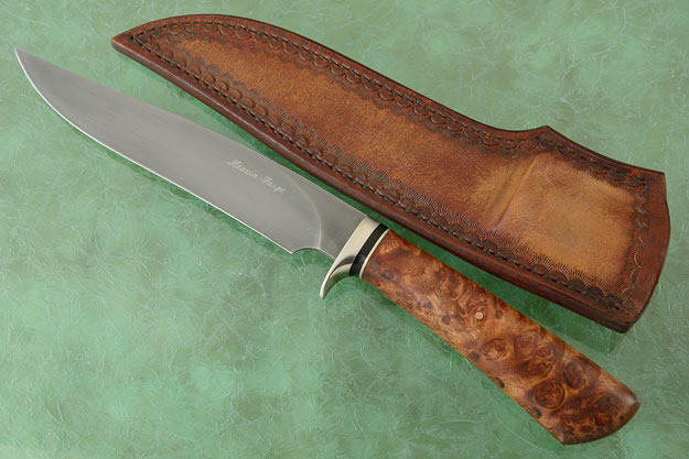 Recurve Utility with African Wattle Burl