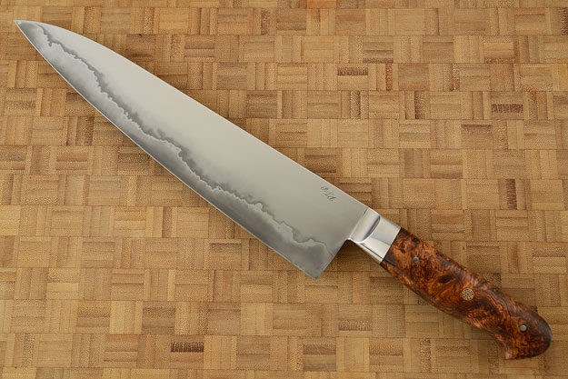 Chef's Knife (Gyuto) - San Mai with Honduran Rosewood (9.8
