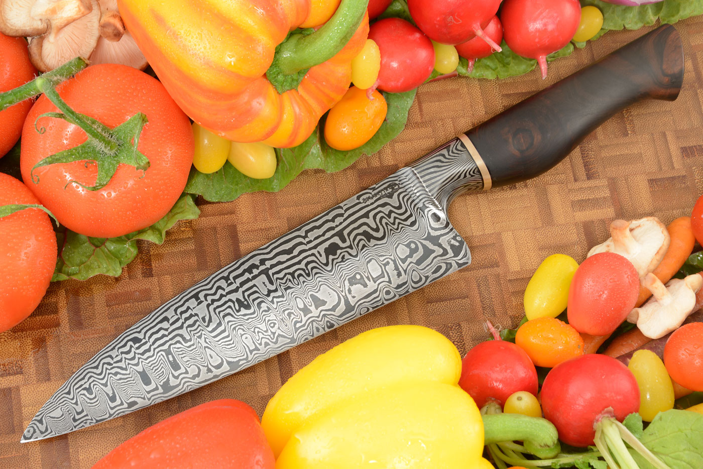 Integral Damascus Workhorse Chef's Knife (7-3/4 in.) with Ironwood