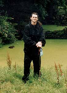 Daniel O'Malley, founder, hiking through Ireland's back country