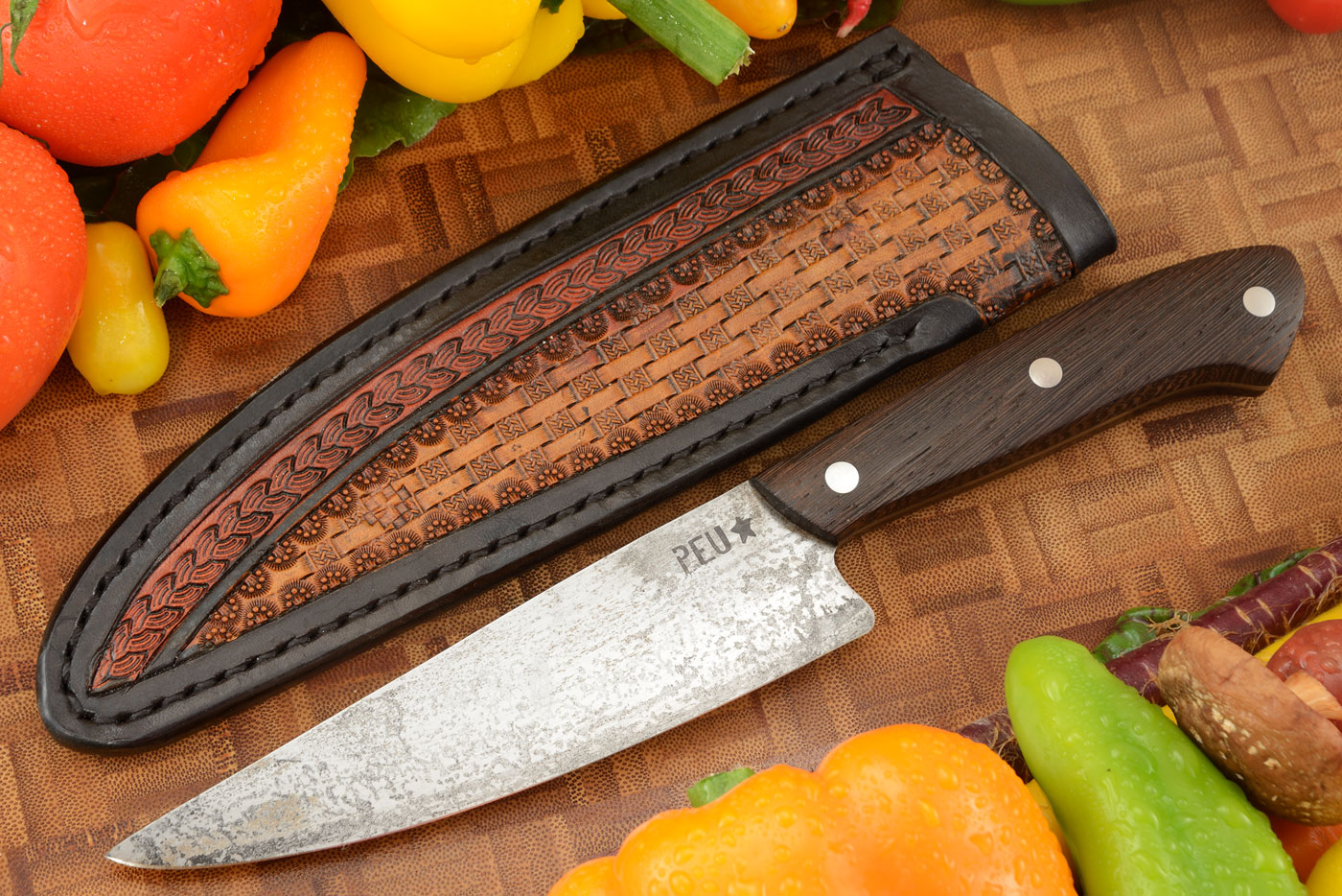 Chef's Utility Knife (Parrillero) with Wenge and O2 Carbon Steel