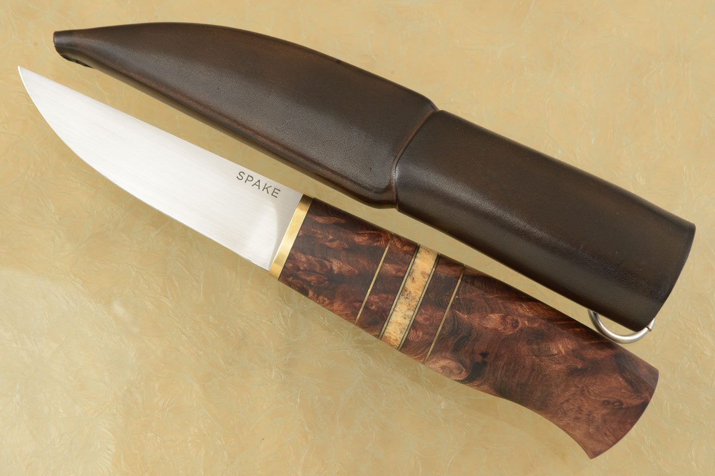 Puukko with Redwood Lace and Steller's Sea Cow
