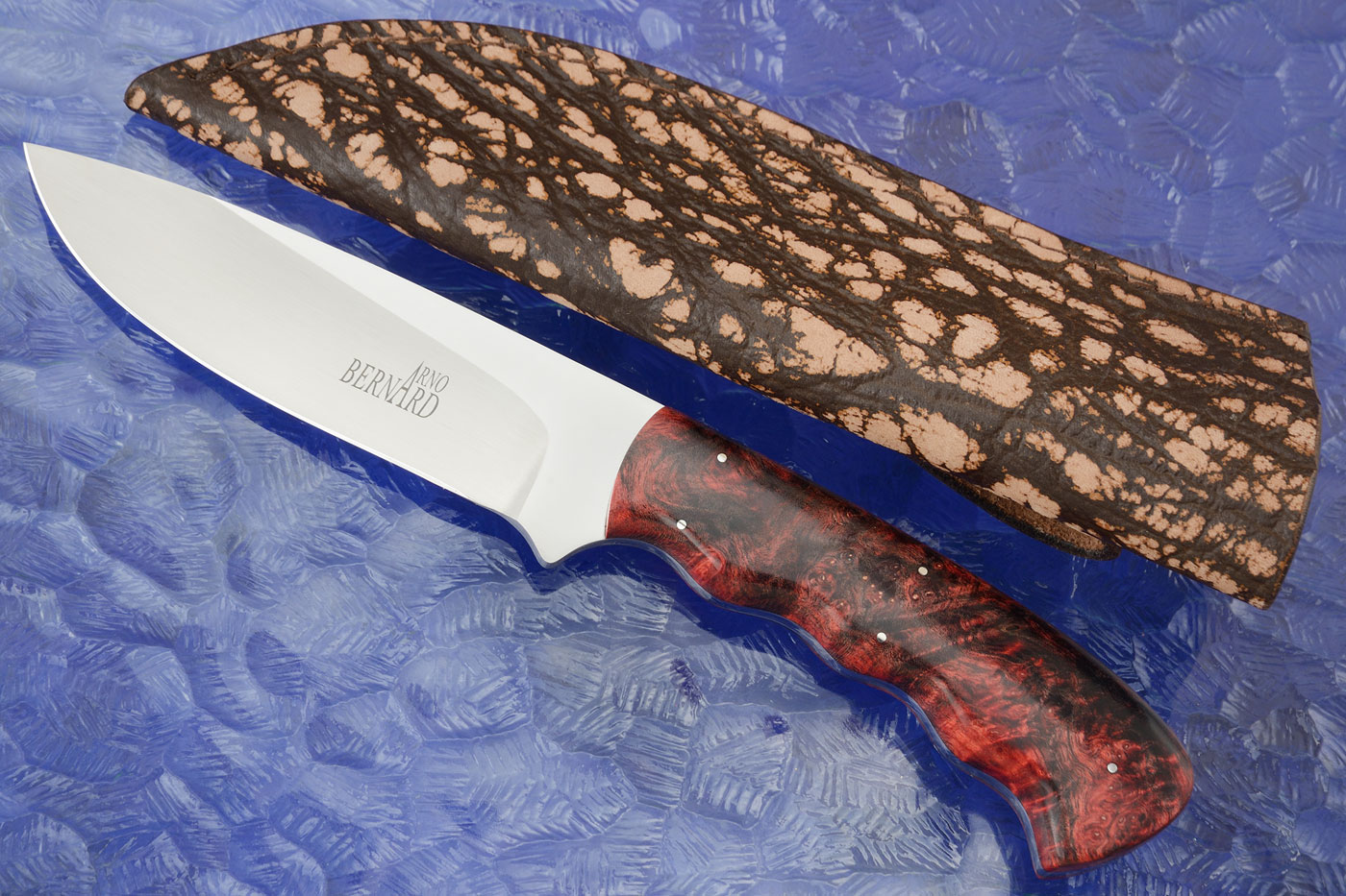 Drop Point Big Game Hunter with Maple Burl
