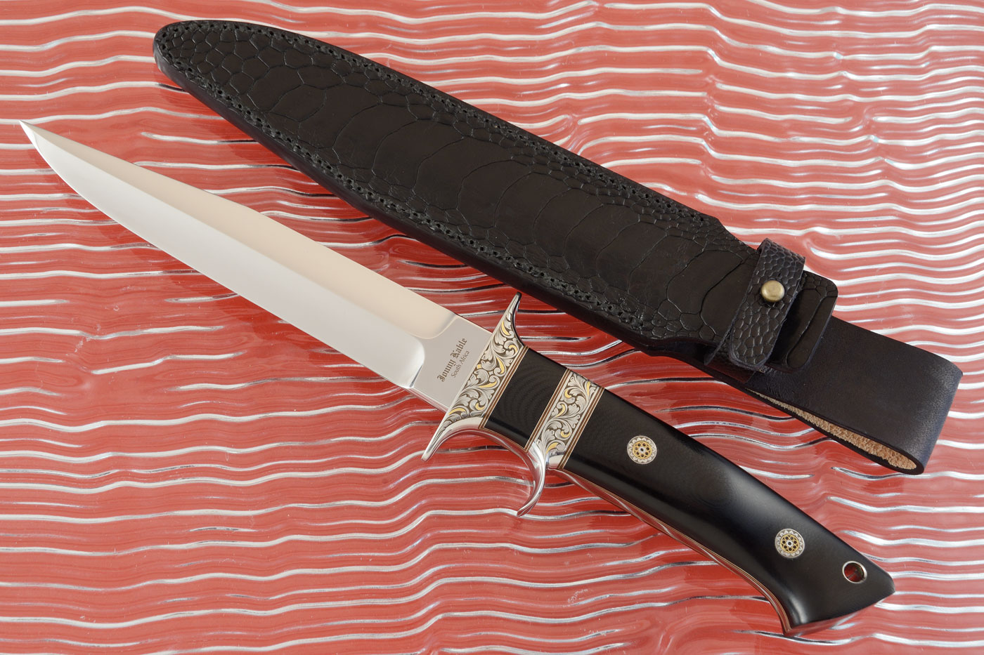 Engraved Loveless Style SubHilt Fighter with Black G10