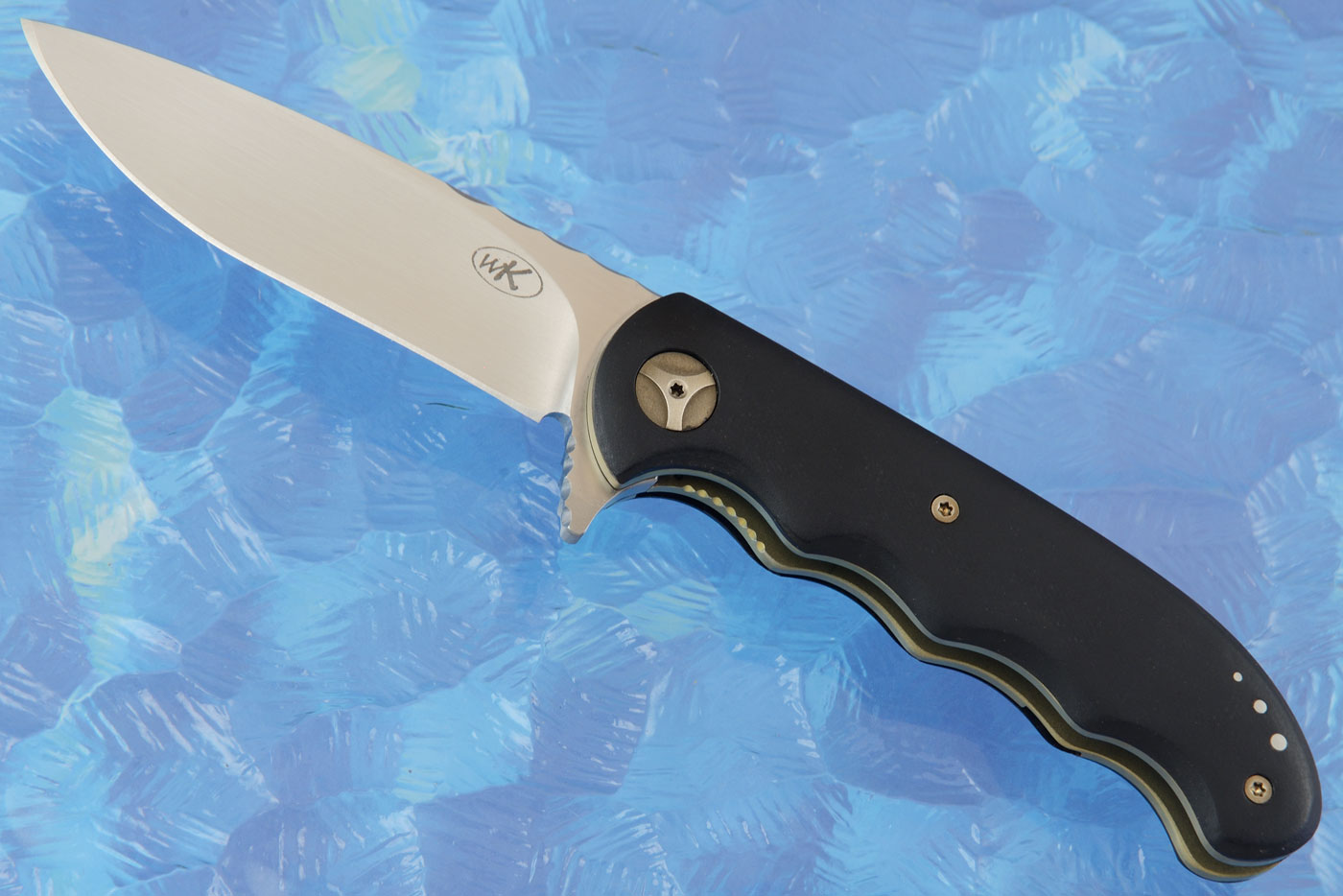 Woestyn Adder Flipper with Black G-10 - ELMAX