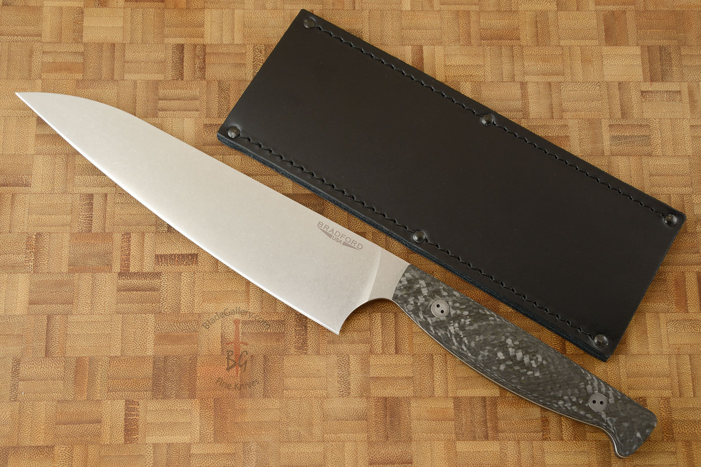 Chef's Knife with Microtextured Carbon Fiber (7-3/4 in.)