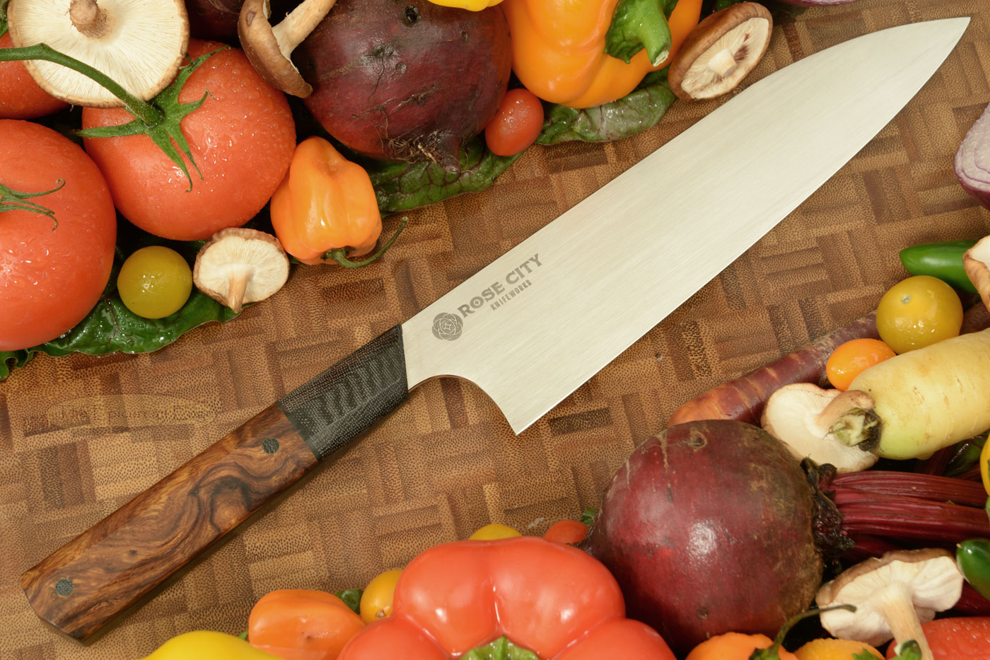 Swift Chef's Knife (Gyuto) -- 8-1/4 in. -- with Ironwood -- AEB-L Stainless Steel