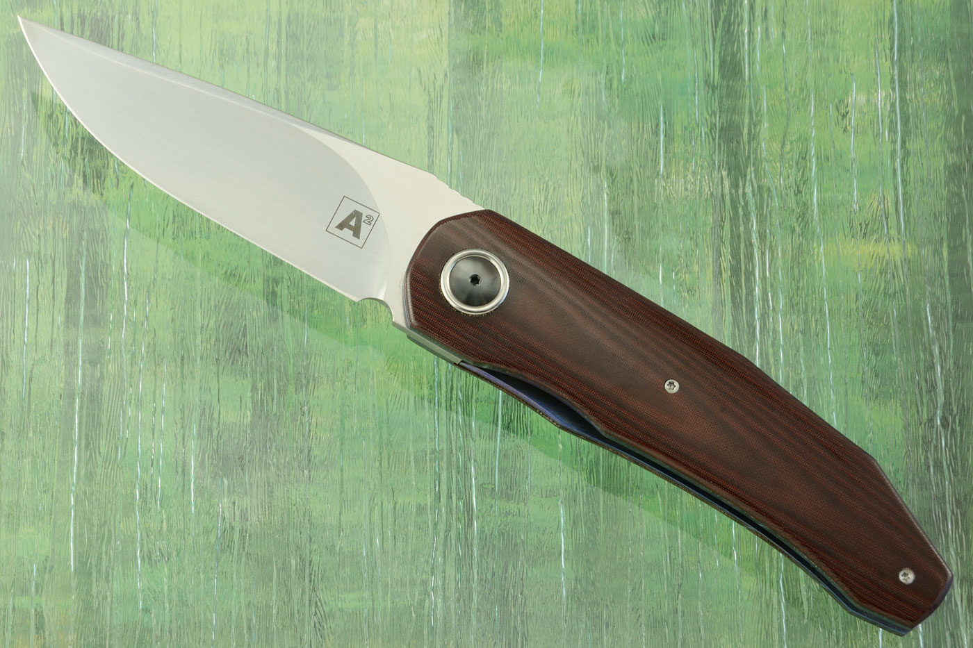 A9 Front Flipper with Maroon Micarta (Double Row Ceramic IKBS) - CTS-XHP