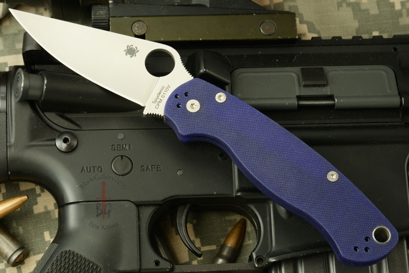 Para Military 2 with Dark Blue G10 and S110V (C81GPDBL2)
