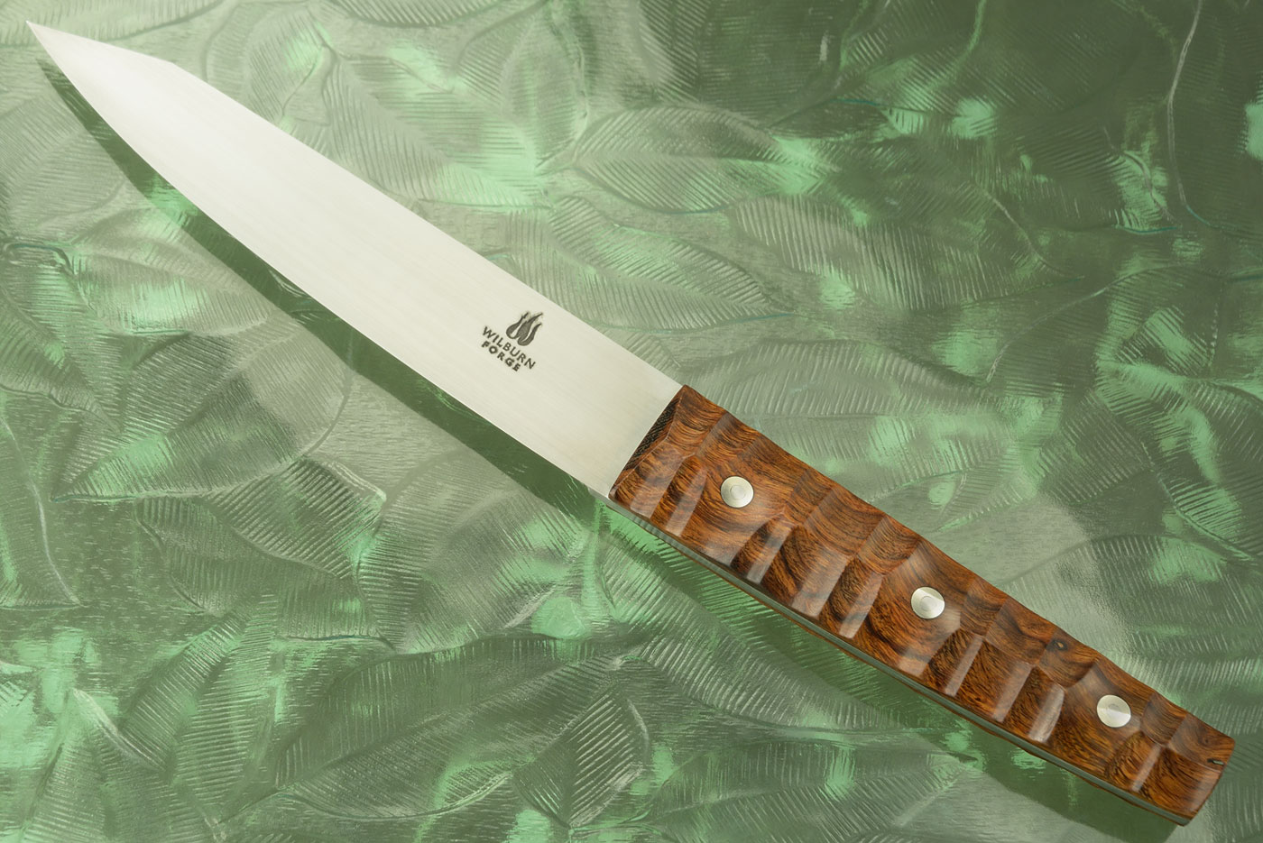 Boning Knife - Hankotsu - with Sculpted Ironwood