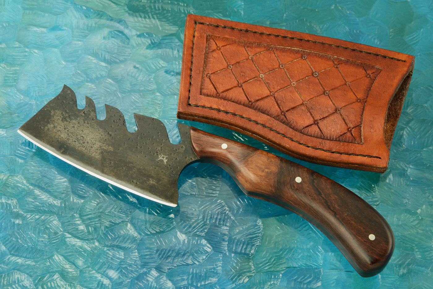 Forged Cleaver with Rosewood