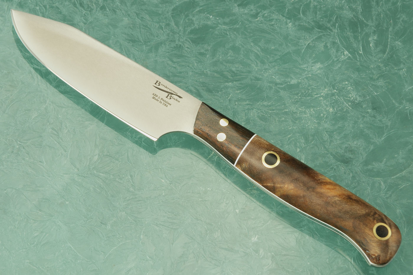 Paring Knife with Maple Burl and Macassar Ebony (3 in)