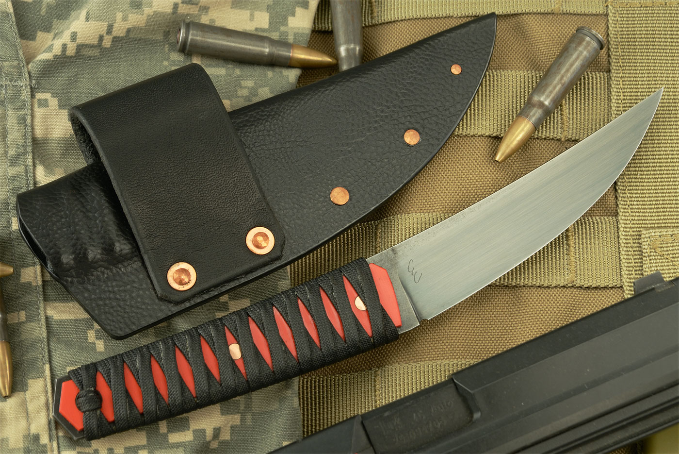 Forged Kwaiken with Red G-10