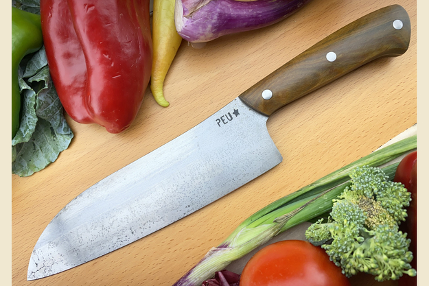 Chef's Knife (Santoku) with Lapacho and O2 Carbon Steel