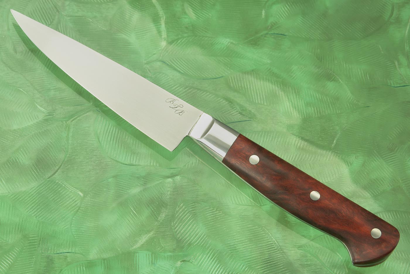 Paring Knife with Red Gum Burl (4-1/3 in)