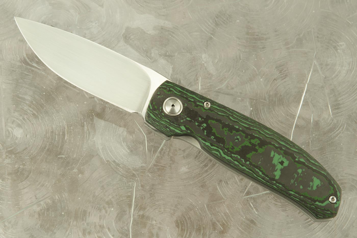 CPK1 Front Flipper with Jungle Green FatCarbon (Ceramic Bearings) - M390