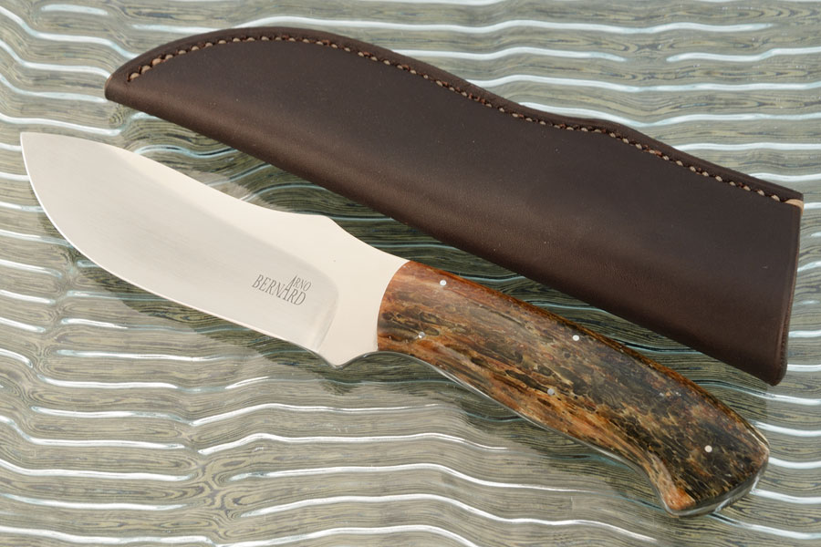 Raised Clip Point Skinner with Kudu Horn