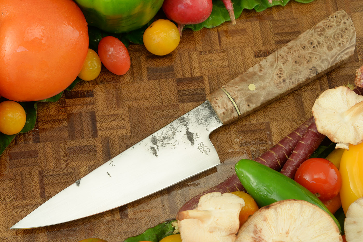Petit Chef's Knife/Utility (5-1/2 in.) with Maple Burl