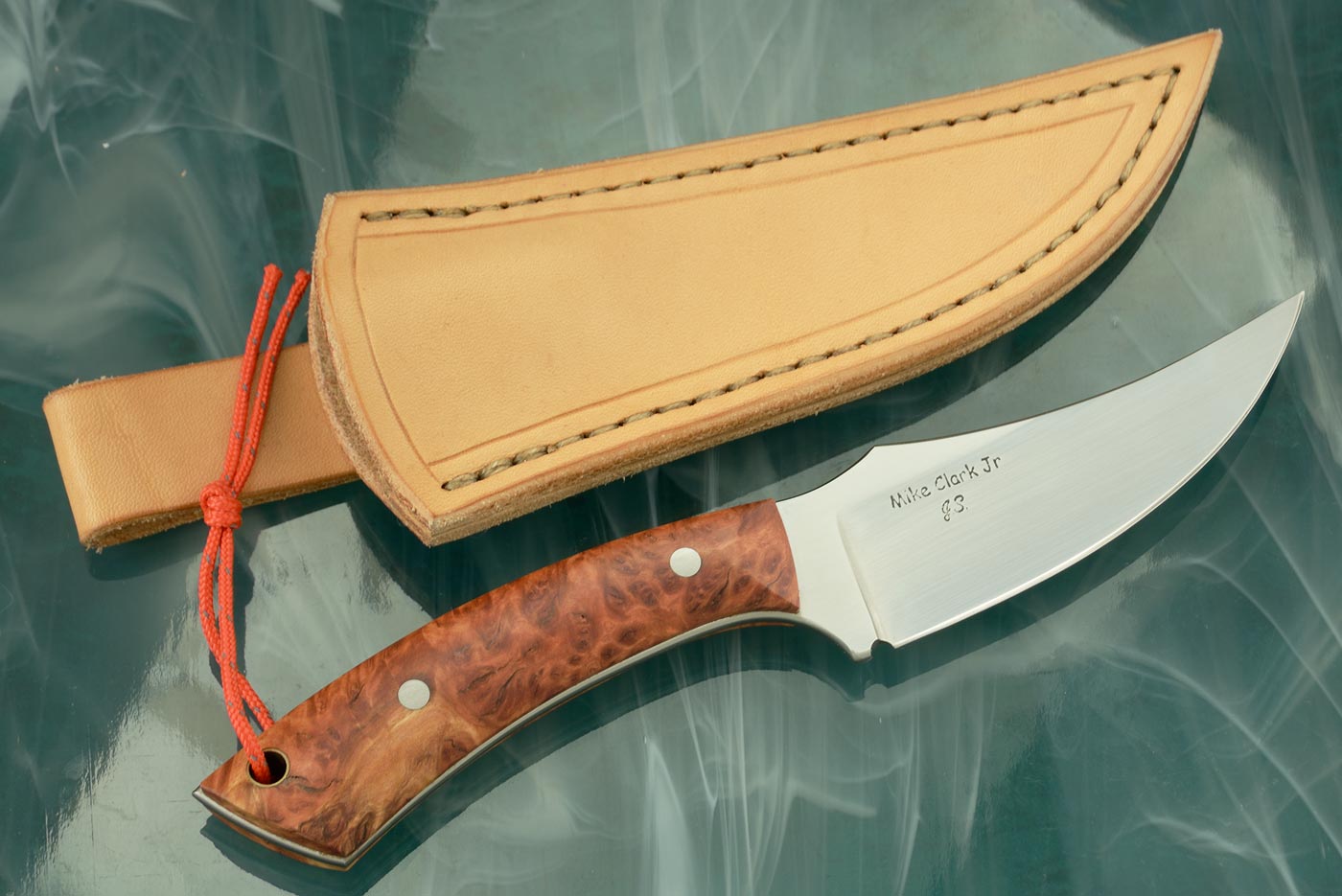 Trailing Point Skinner with Red Mallee Burl