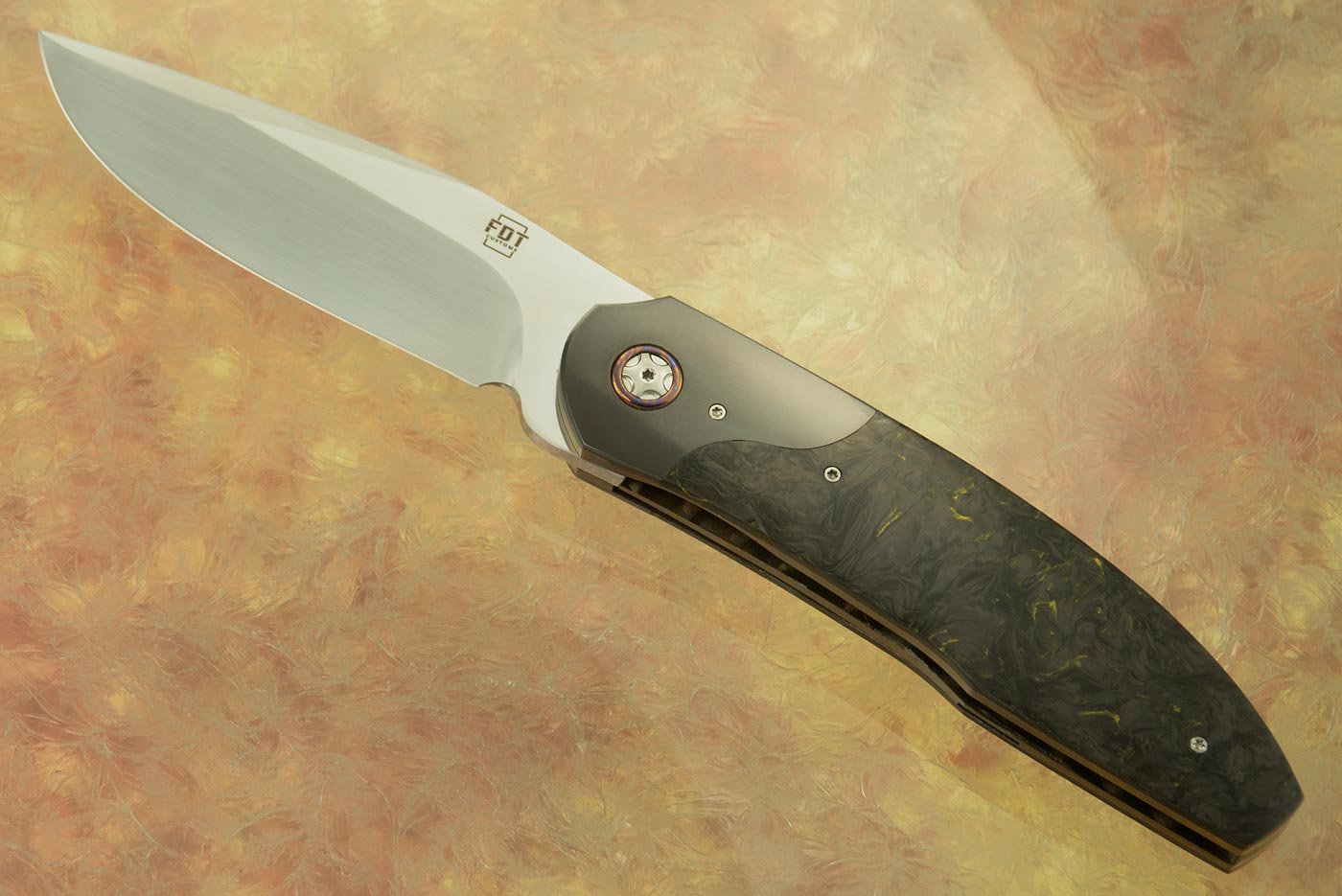 TF-2 Front Flipper with Yellow Dark Matter FatCarbon and Zirconium - RWL-34