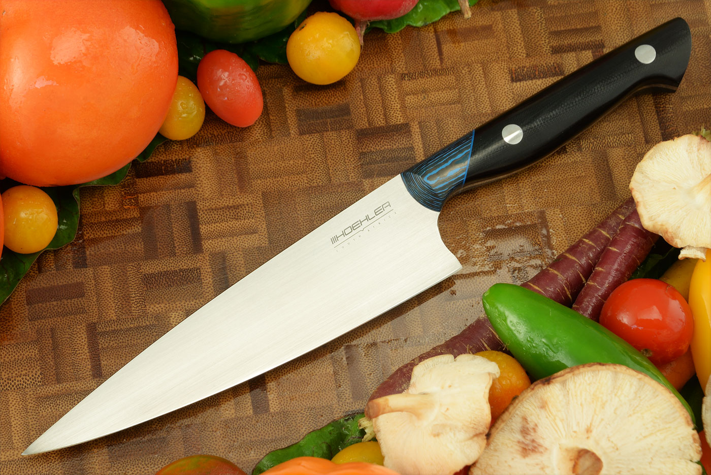 Chef's Knife (6 in.) with Black G-10 and Arctic Storm FatCarbon