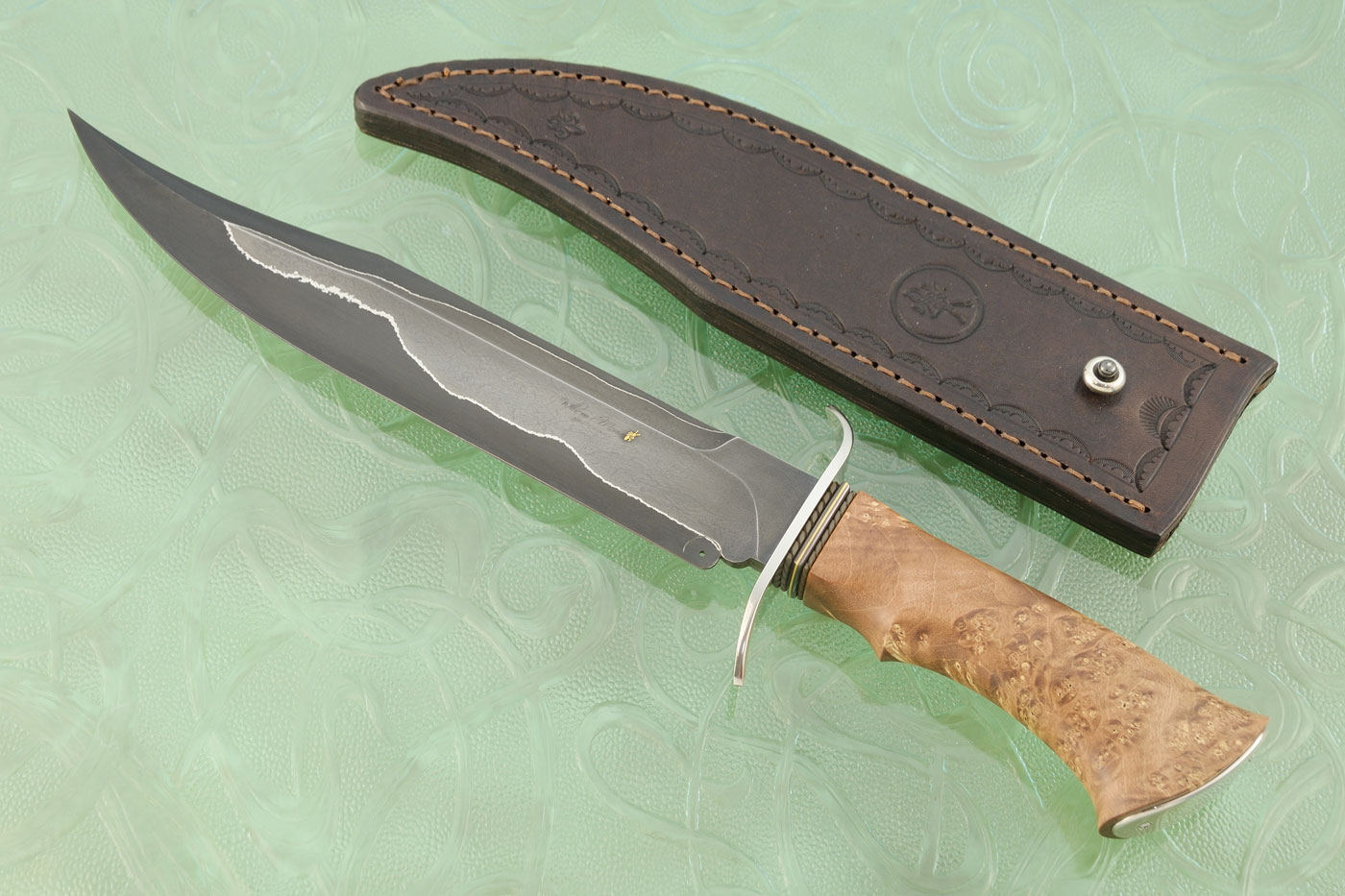 Go-Mai Bowie with Maple Burl, Zirconium, and Gold