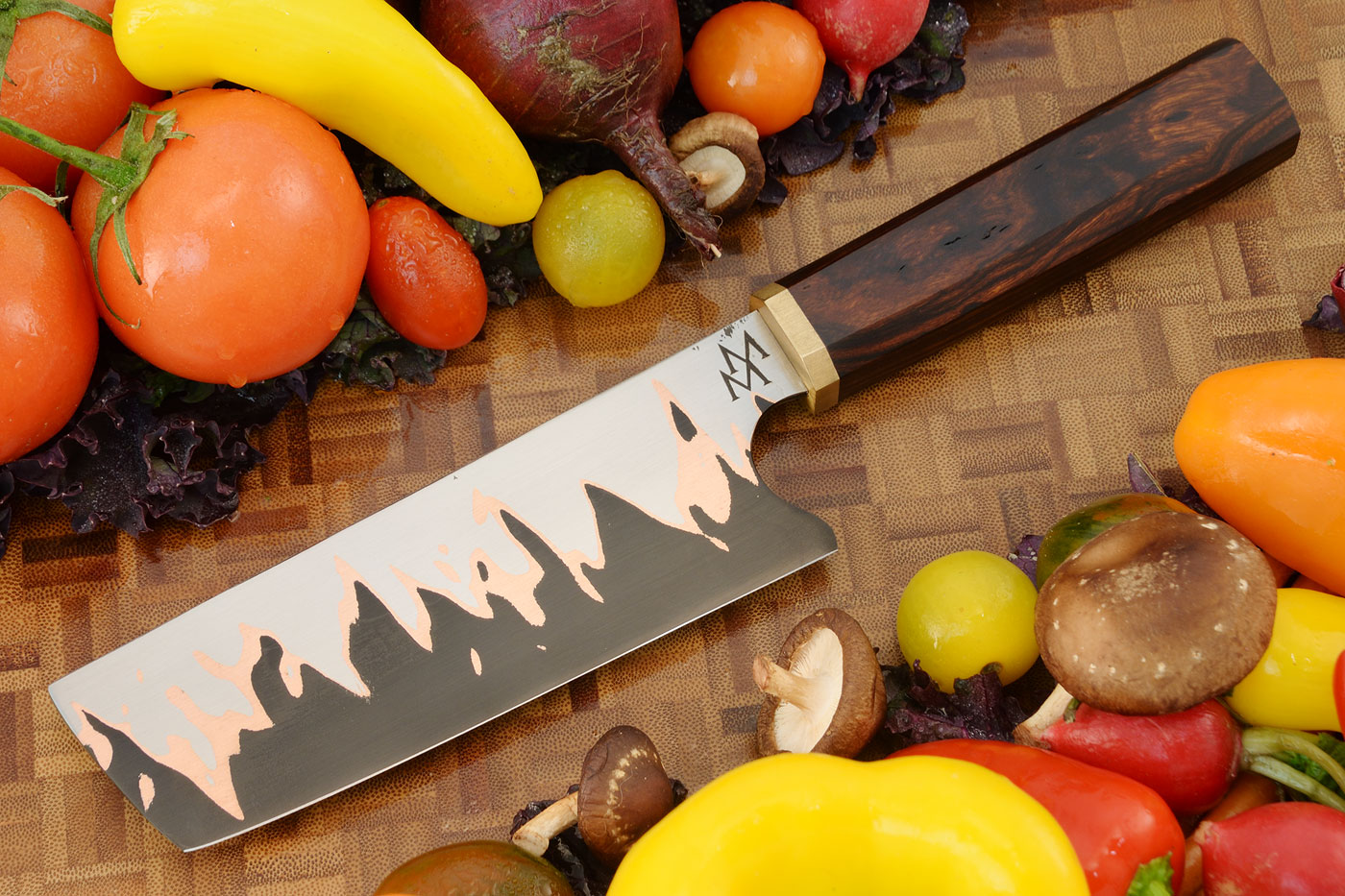 Cu-Mai Chef's Knife - Nakiri (5-1/2 inch) with Ironwood