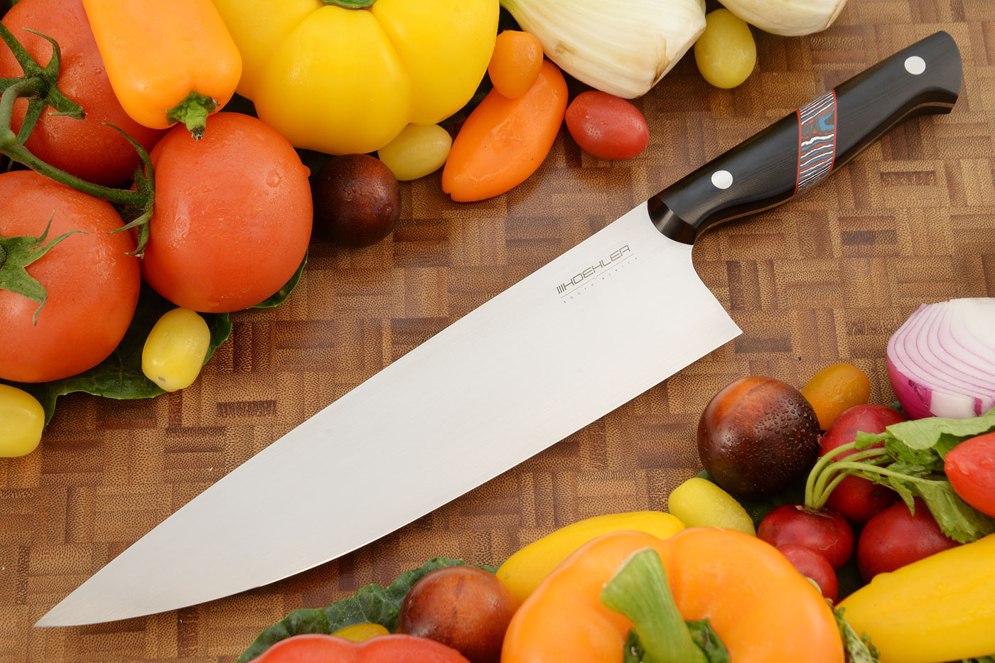 Chef's Knife (9-1/2 in.) with Black G-10 and FatCarbon
