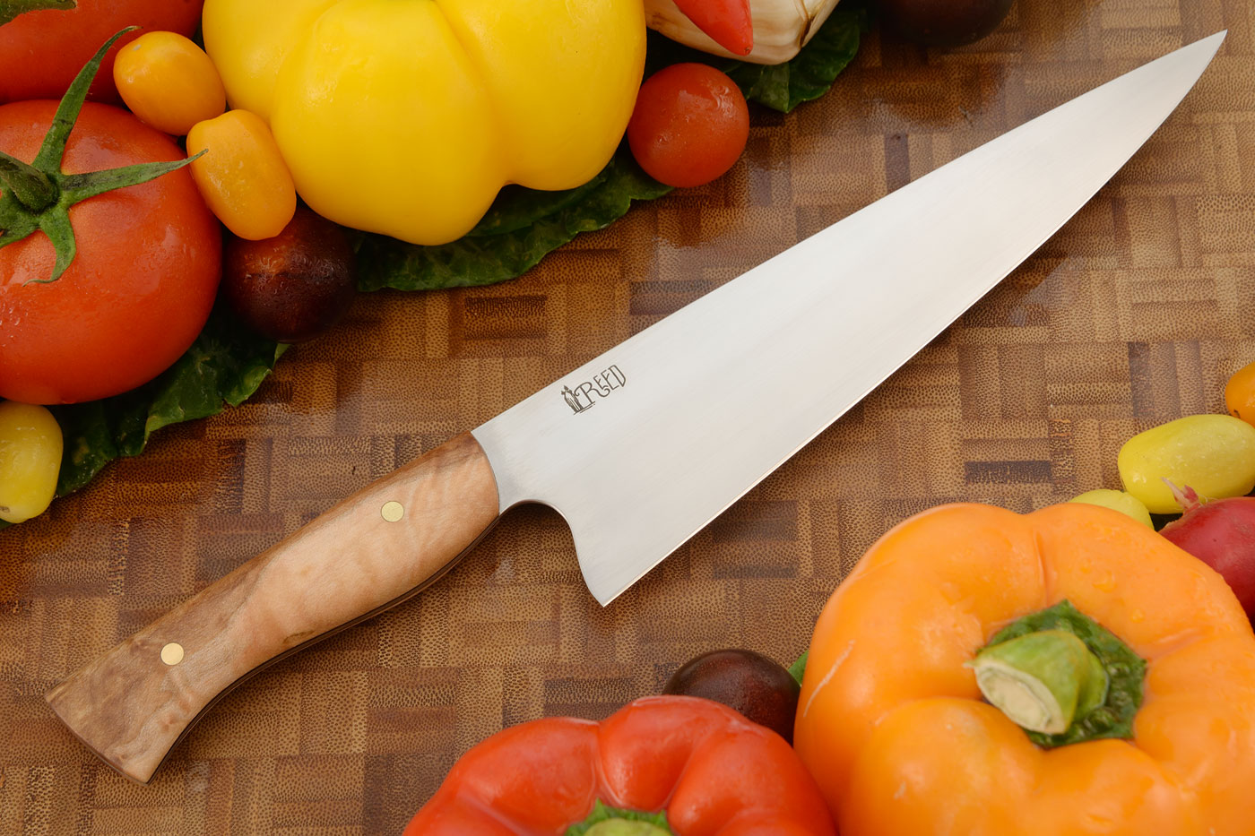 Chef's Knife with Maple (8 inches) - AEBL