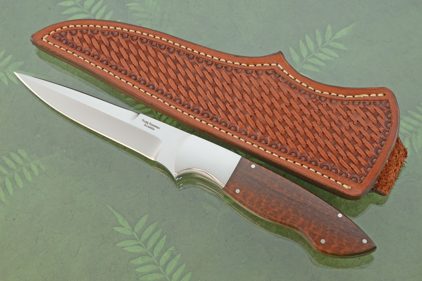 Boot Knife with Snakewood