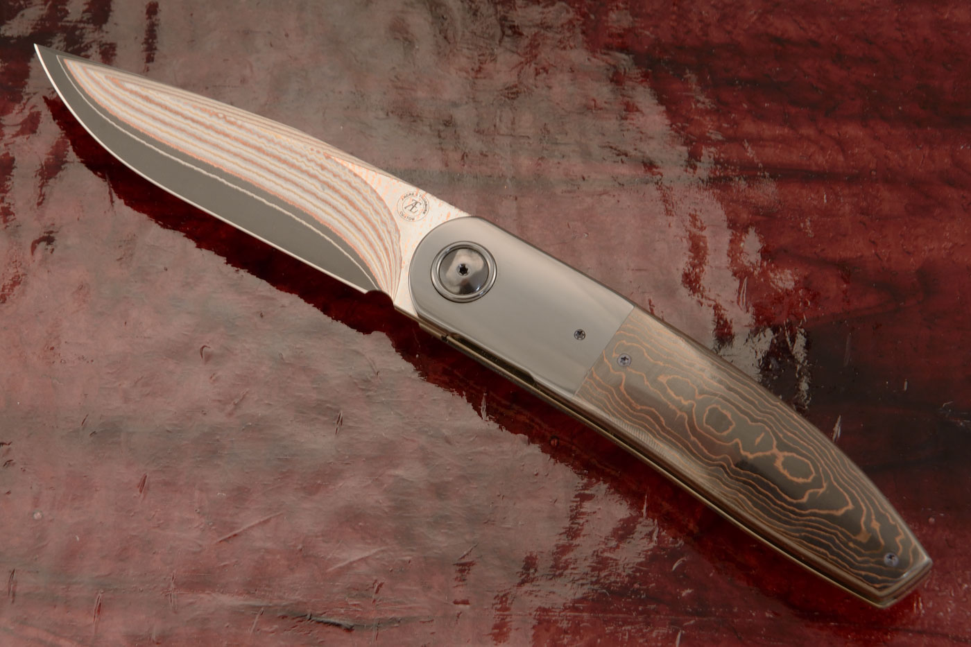 L28 Front Flipper with FatCarbon and Zirconium - Stainless Yushoku