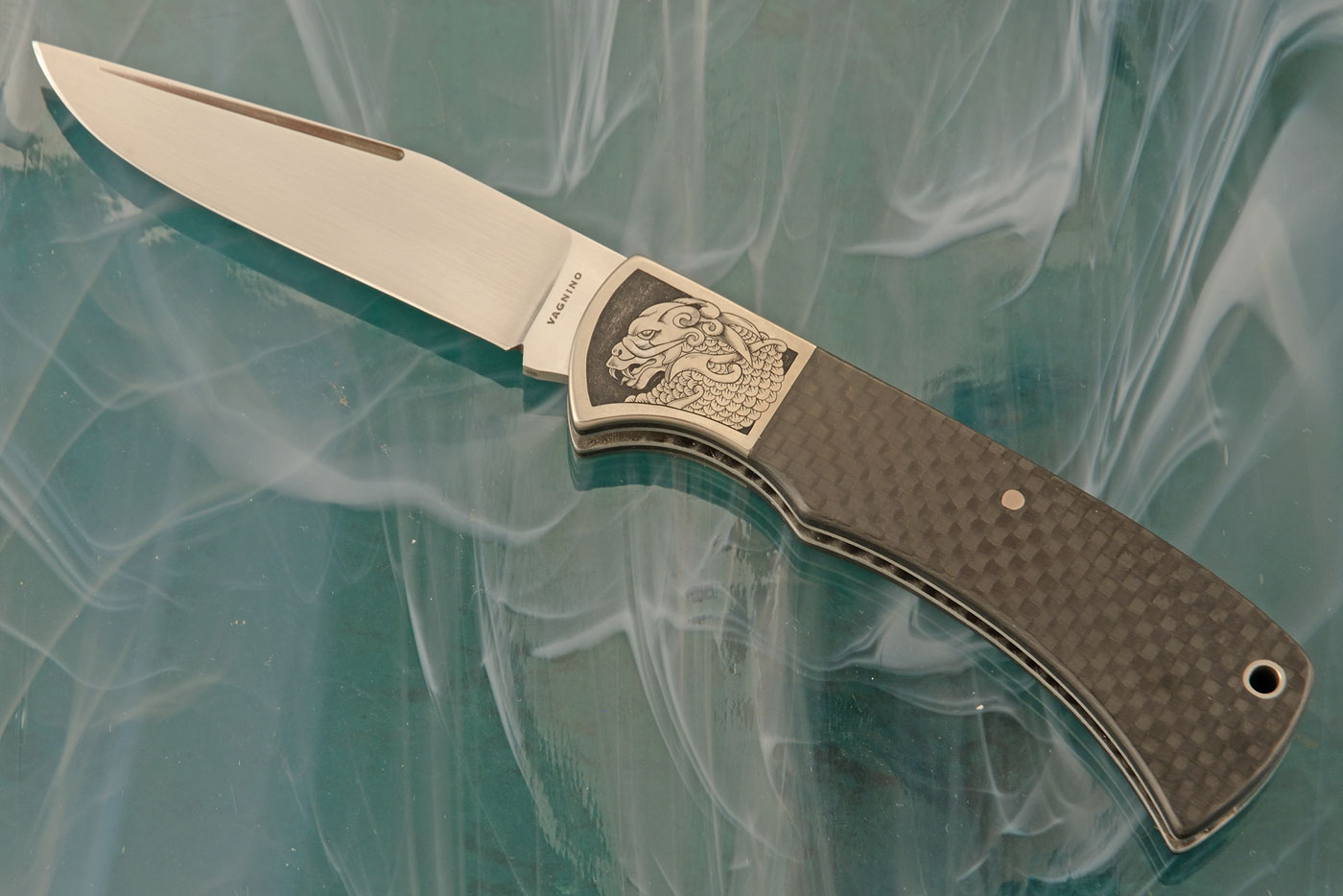 Engraved Slipjoint with Carbon Fiber - CPM-154