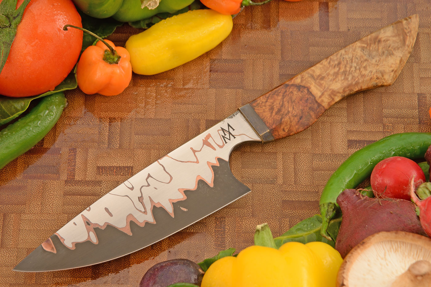 Cu-Mai Chef's Knife (5 inch) with Amboyna Burl