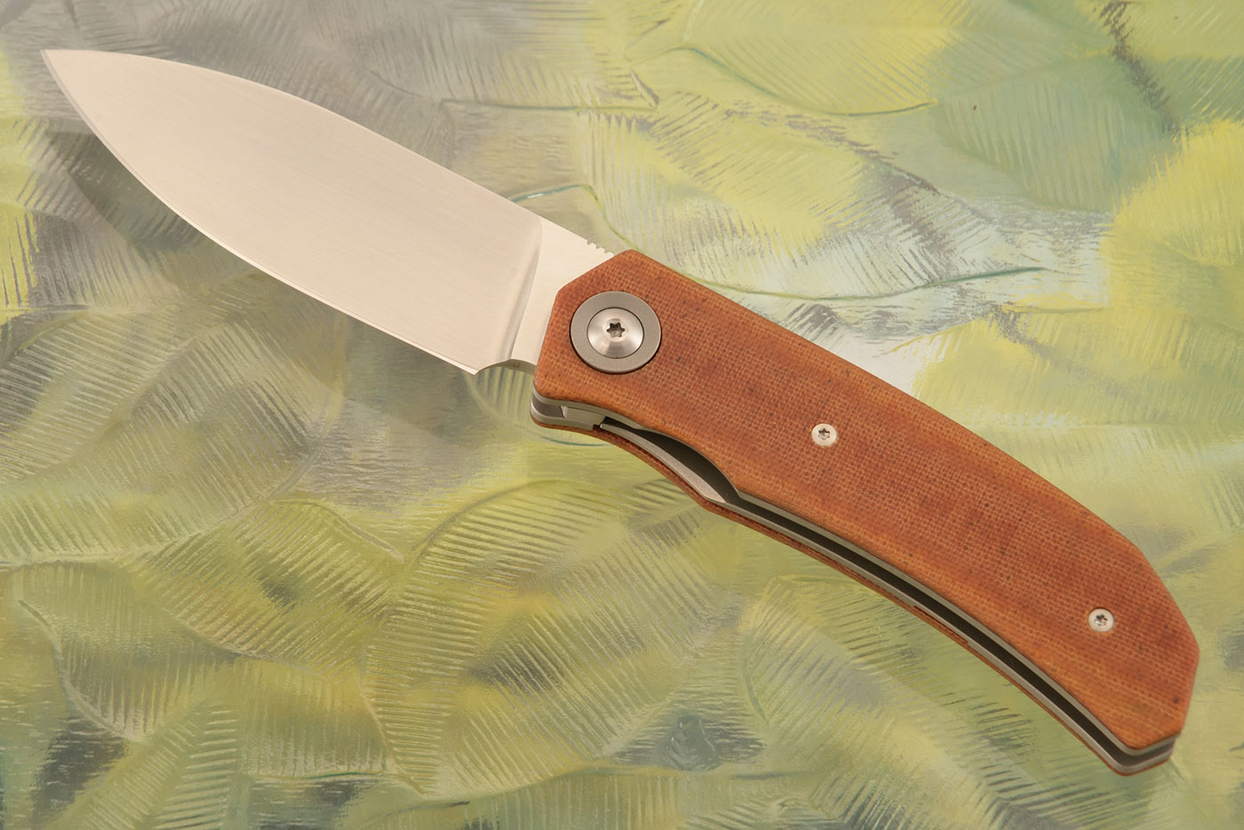 Urban Plus Front Flipper with Natural Micarta - M390
