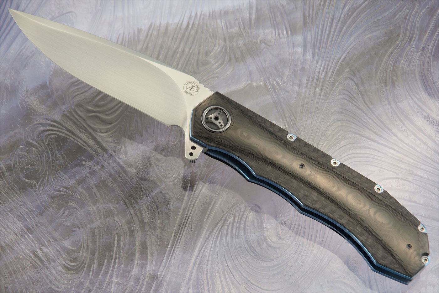 L51 Compact Flipper with Black Dunes FatCarbon (Ceramic IKBS) - M390