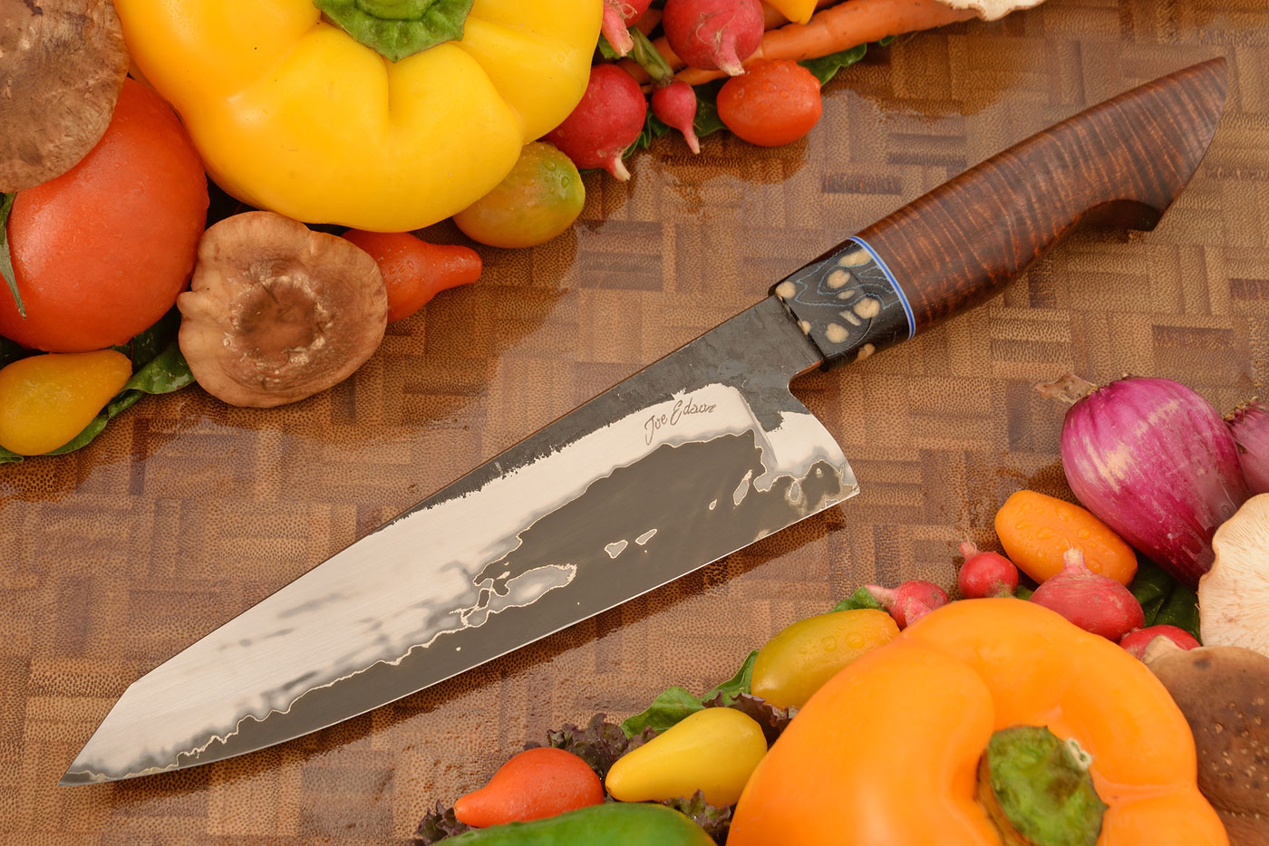 Chef's Knife (7-1/2 in.) with Ringed Gidgee and G-Carta - V-Toku2 Carbon San Mai
